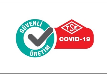 Türk Standardları Enstitüsü (TSE) uzmanları tarafından, normalleşme sürecinde, sanayi tesislerinde alınması gereken önlemlere yönelik denetimden geçen firmalara "Covid-19 Güvenli Üretim Belgeleri" verilmeye başlanırken, belgenin logosu ve tasarımı da belli oldu. ( TSE - Anadolu Ajansı )