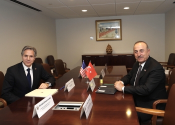 Dışişleri Bakanı Mevlüt Çavuşoğlu, Birleşmiş Milletler Genel Merkezinde ABD Dışişleri Bakanı Antony Blinken ile görüştü. ( Fatih Aktaş - Anadolu Ajansı )