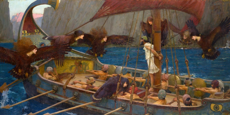 John William Waterhouse, Odysseus ve Sirenler, 1891
