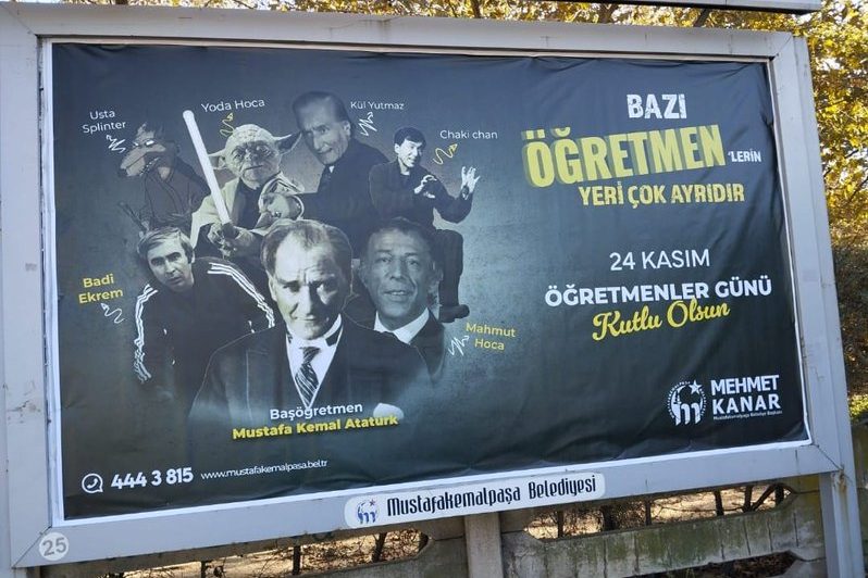 Bursa'da AKP'li belediyenin 24 Kasım billboard'u tepki topladı | Gazete  Pencere