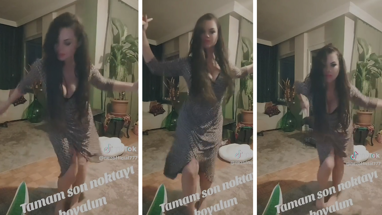 Şarkıcı Nez'in iddialı elbisesiyle yaptığı 'Dilber Dansı' gündem oldu -  Gazete Pencere